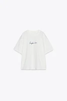 T-SHIRT UNI INSCRIPTION X FANGLU LIN