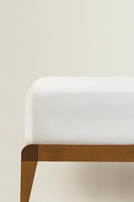 SOLID COLOR FITTED SHEET