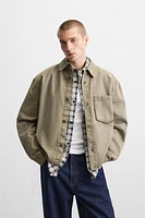 RELAXED FIT PATCH OVERSHIRT