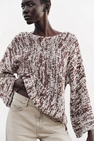 COMBINATION KNIT SWEATER