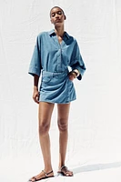 JUPE-CULOTTE Z1975 CROISÉE EN JEAN