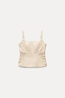 PADDED BUSTIER TOP