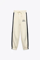 TEXT PRINT SWEATPANTS