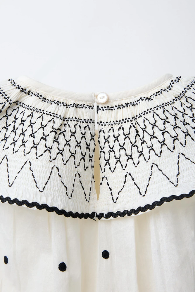 EMBROIDERED DRESS