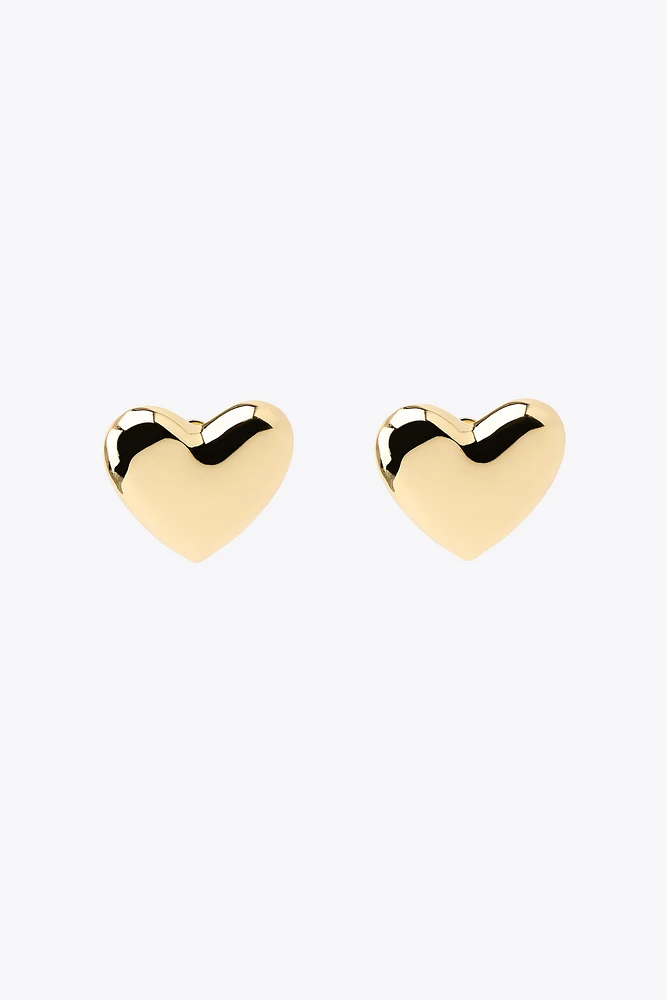 METAL HEART EARRINGS