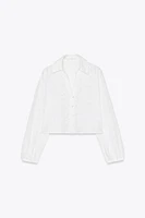 OPENWORK EMBROIDERY SHIRT