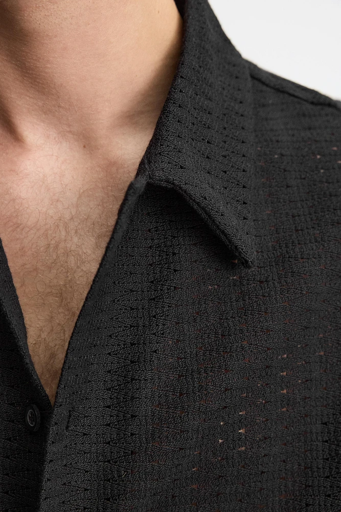 GEOMETRIC JACQUARD SHIRT