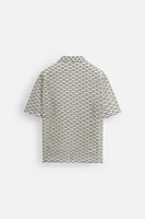 OPEN-WEAVE TEXTURED SHIRT