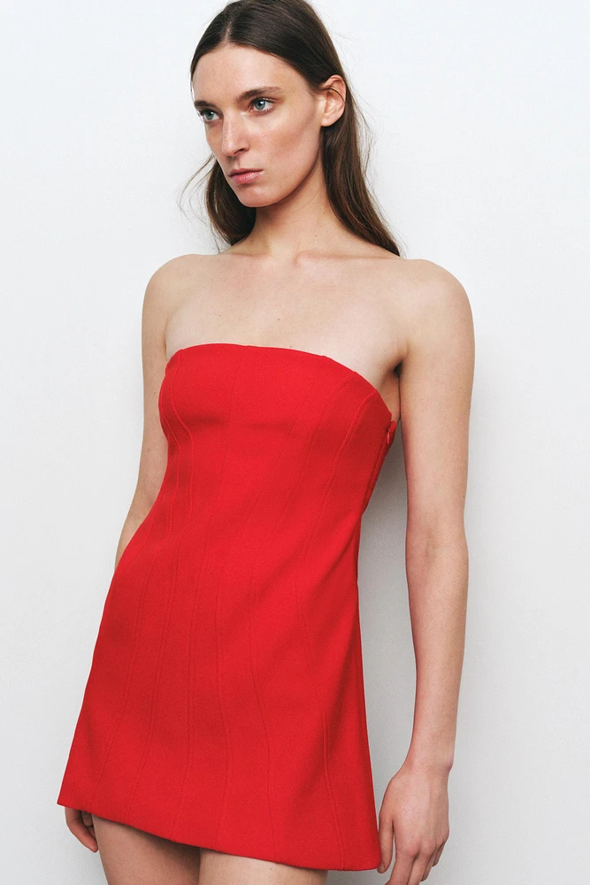 ROBE BUSTIER COURTE