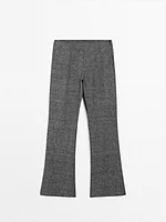 100% linen straight-leg trousers