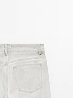 Straight-leg trousers with studs