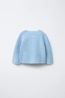 KNIT HENLEY SWEATER