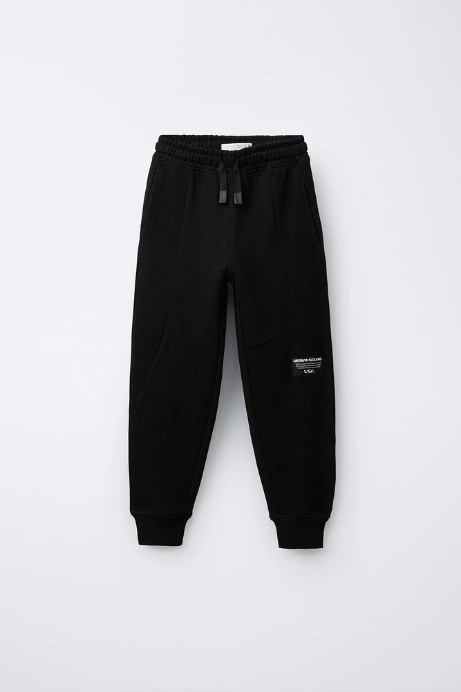 PIQUÉ INTERLOCK JOGGER PANTS
