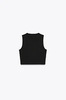 COTTON CROPPED TOP