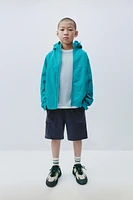 LIGHTWEIGHT HOODED WATER-REPELLENT JACKET