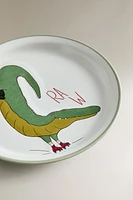 ASSIETTE ENFANT CÉRAMIQUE CROCODILE