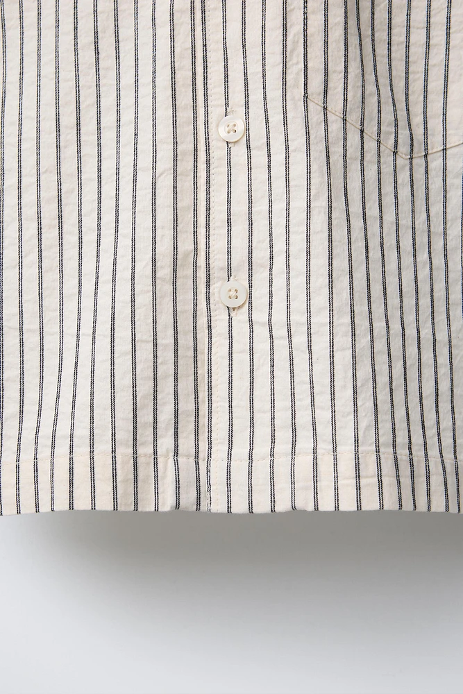TEXTURED STRIPED SHIRT