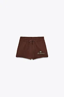 THE WHITE LOTUS FLEECE SHORTS