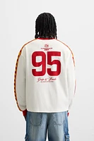 RACING PRINT STRUCTURE SWEATSHIRT