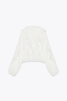 BLOUSE FLUIDE À VOLANTS