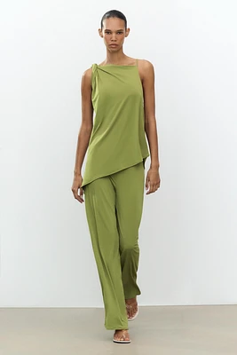 RUCHED ASYMMETRIC TOP