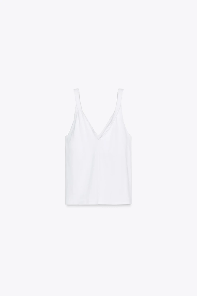 T-SHIRT PLISSÉ EN COTON