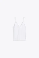 T-SHIRT PLISSÉ EN COTON