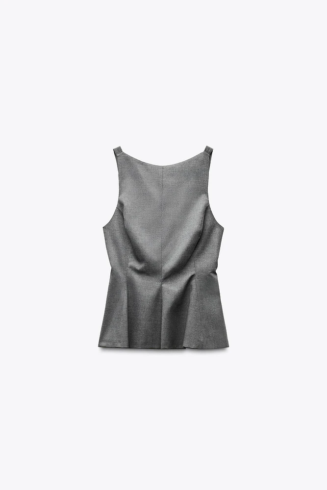 TOP PÉPLUM À NŒUD