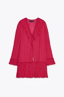 ROBE COURTE EFFET FROISSÉ