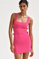 STRETCH TIE DRESS