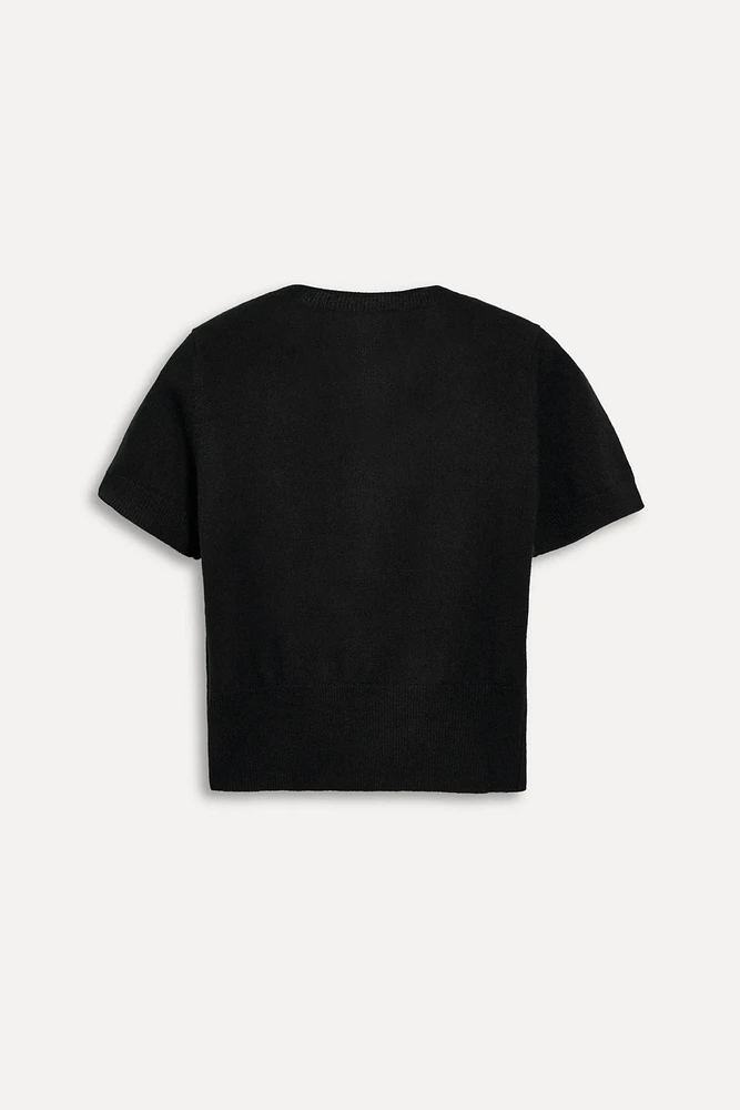 PULL EN CACHEMIRE À MANCHES COURTES 50E ANNIVERSAIRE
