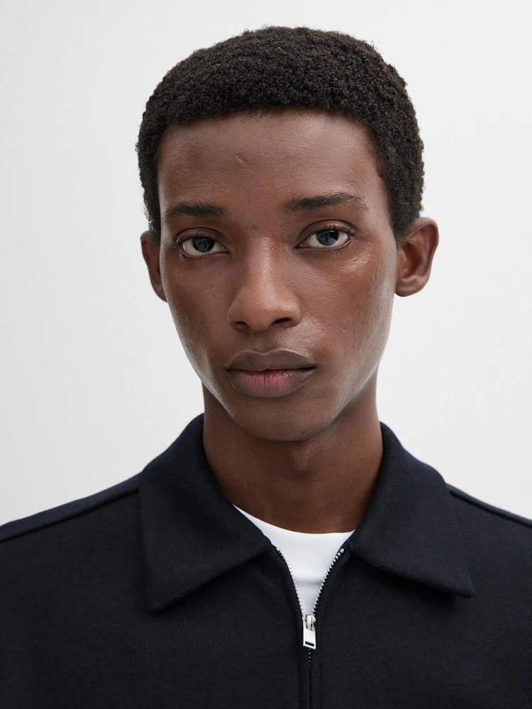 Jacket with adjustable hem detail