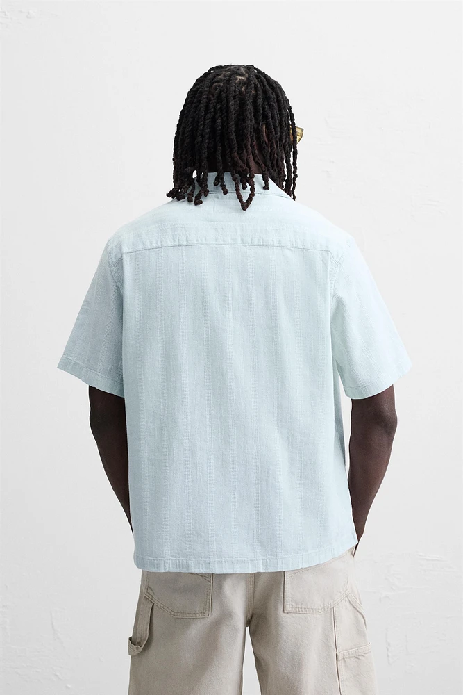 CHEMISE JACQUARD RAYURES