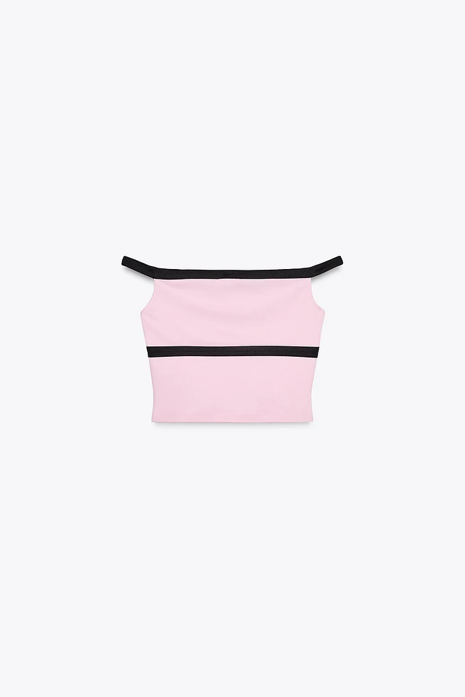 TIE FRONT CROP TOP