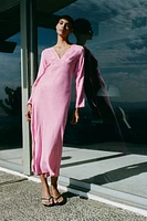 JACQUARD MIDI DRESS