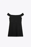 OFF-THE-SHOULDER MINI DRESS