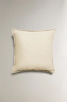 FADED-EFFECT LINEN PILLOW SHAM FOR QUILT