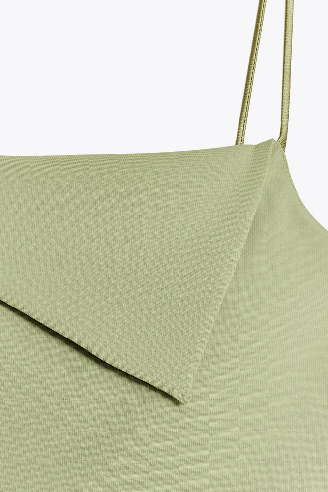 ASYMMETRIC CREPE TOP