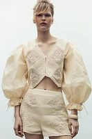 LIMITED EDITION PLEATED LACE SHIRT