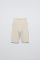 STRUCTURED KNIT PANTS