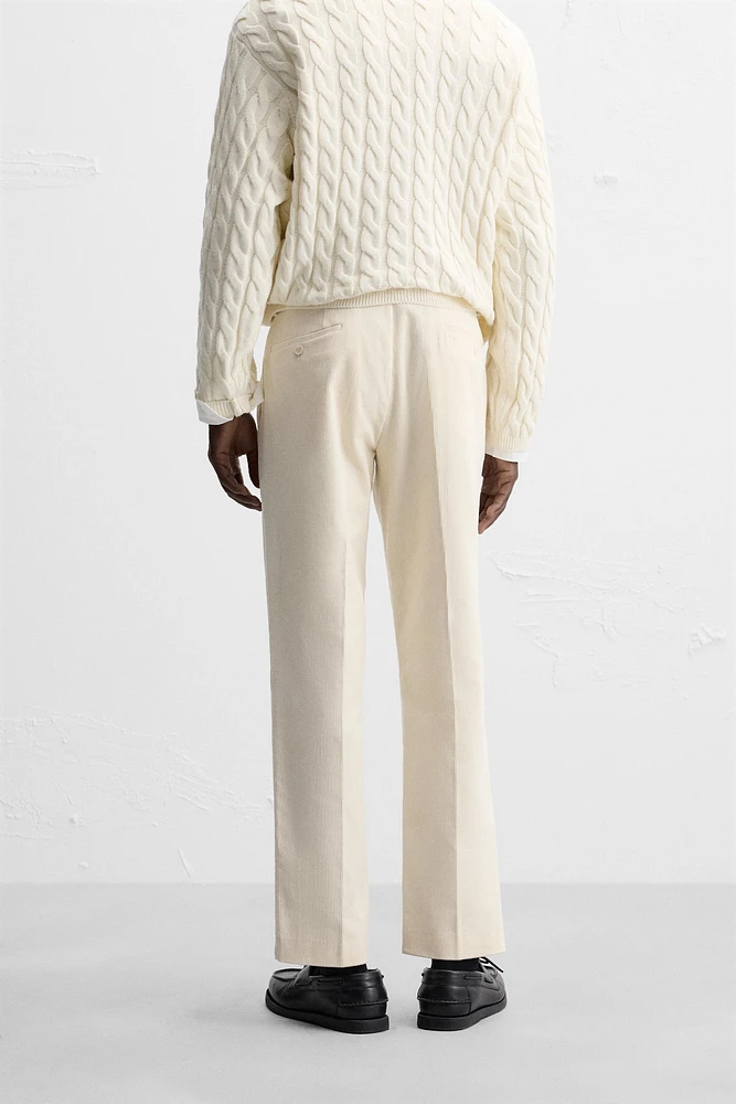 CORDUROY SLIM FIT PANTS