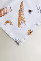 RESIN-COATED BREAKFAST PRINT TABLECLOTH