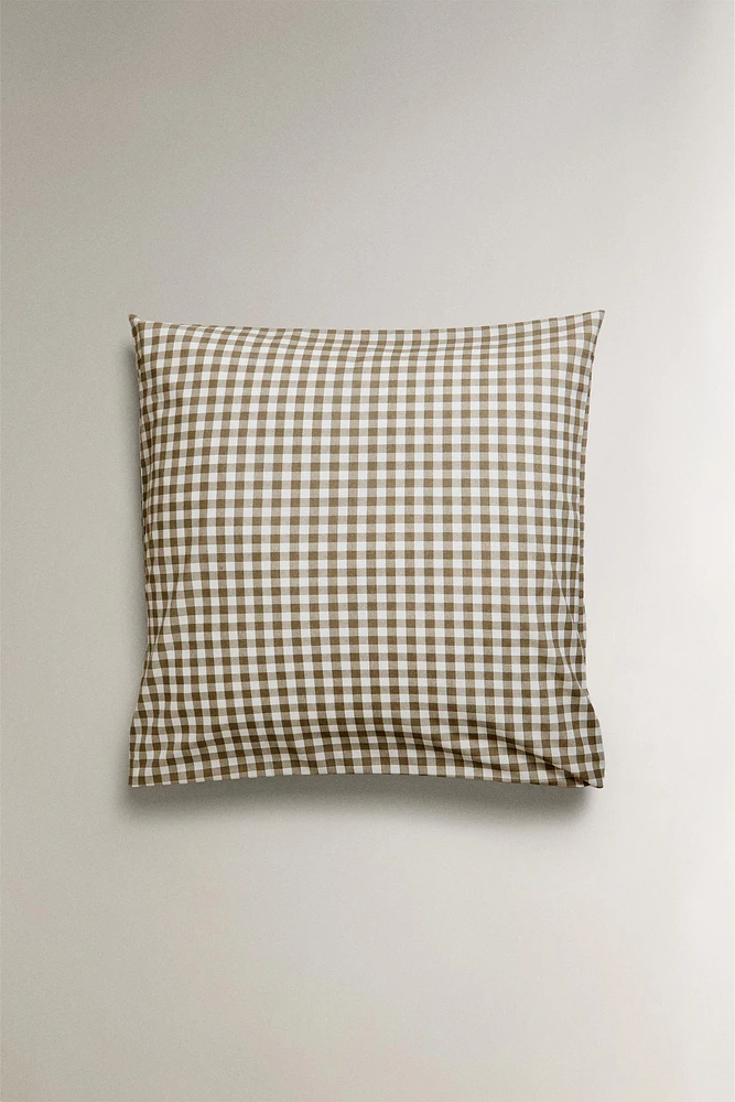 COTTON CHECK PILLOWCASE