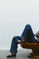 BALLERINES À BOUCLE EN DENIM