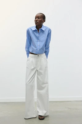 POPLIN CROPPED TOP