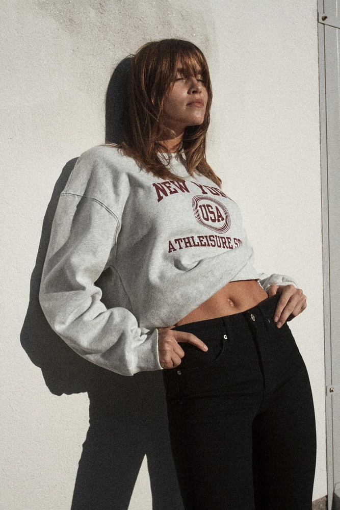 JEAN TRF CROPPED FLARE TAILLE HAUTE