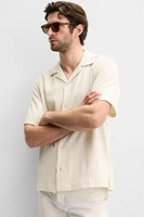 RUFFLED TEXTURED SHIRT