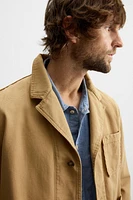 RELAXED FIT WASHED BLAZER