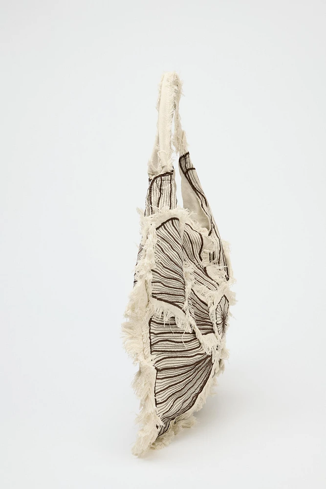 MAXI SHOPPER BRODERIES FLEUR