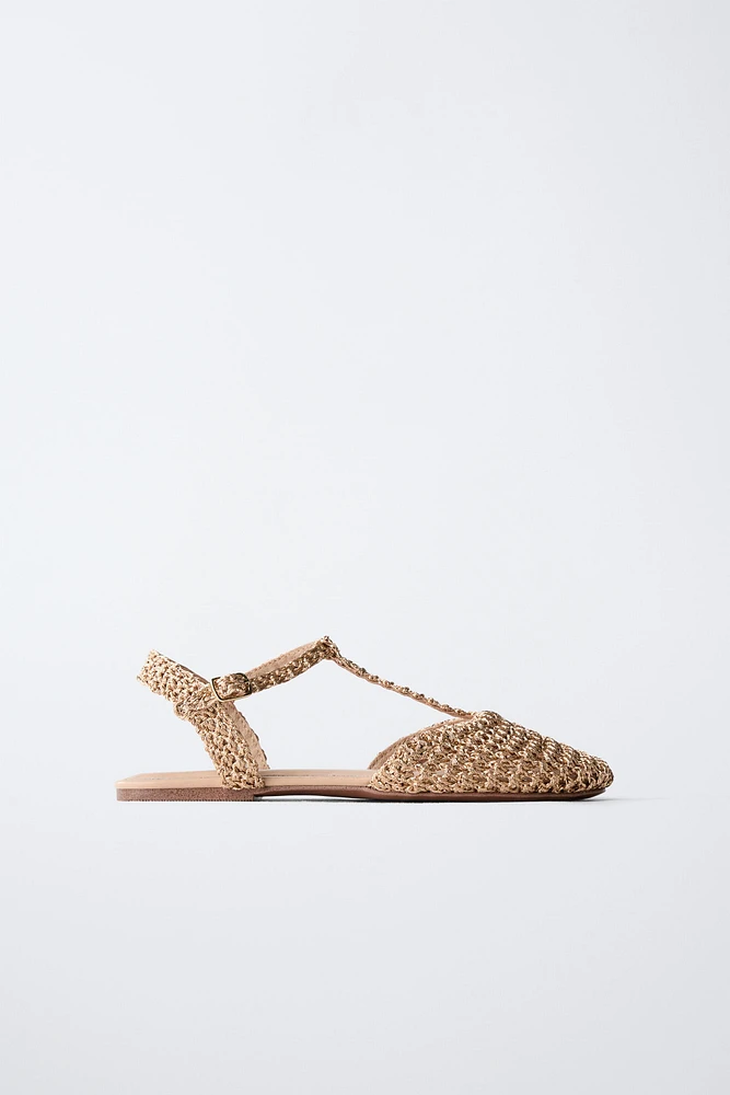 CHAUSSURES OUVERTES À L'ARRIÈRE TRESSÉES